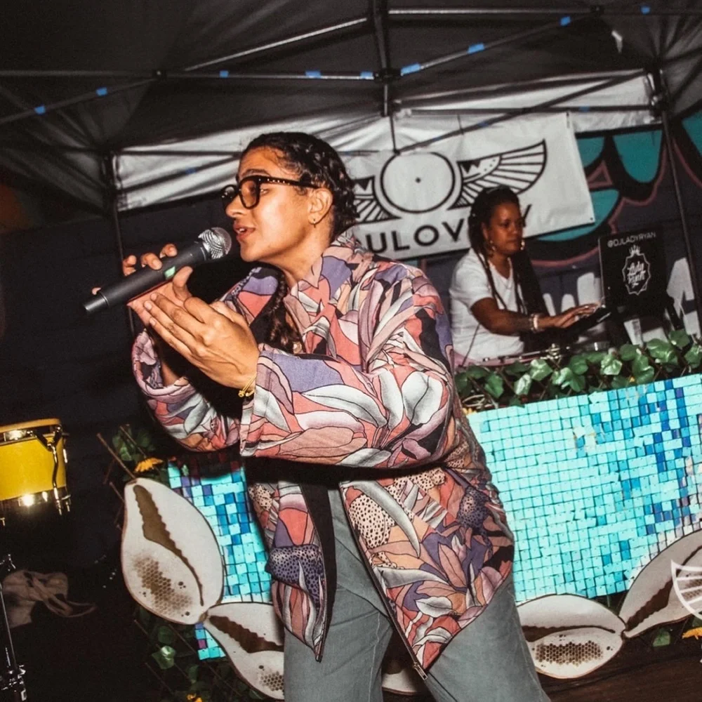 MARI + FÄTOU • Ayah Cats and Leaves Print Oversized Bomber Jacket, S/M - Picture 15 of 16